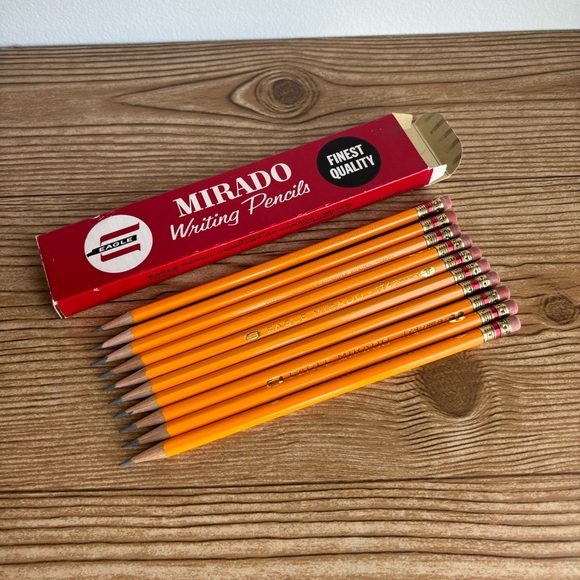 Vintage Eagle Mirado Made in USA Pre Sharpened Writing Pencils - Picture 5 of 8